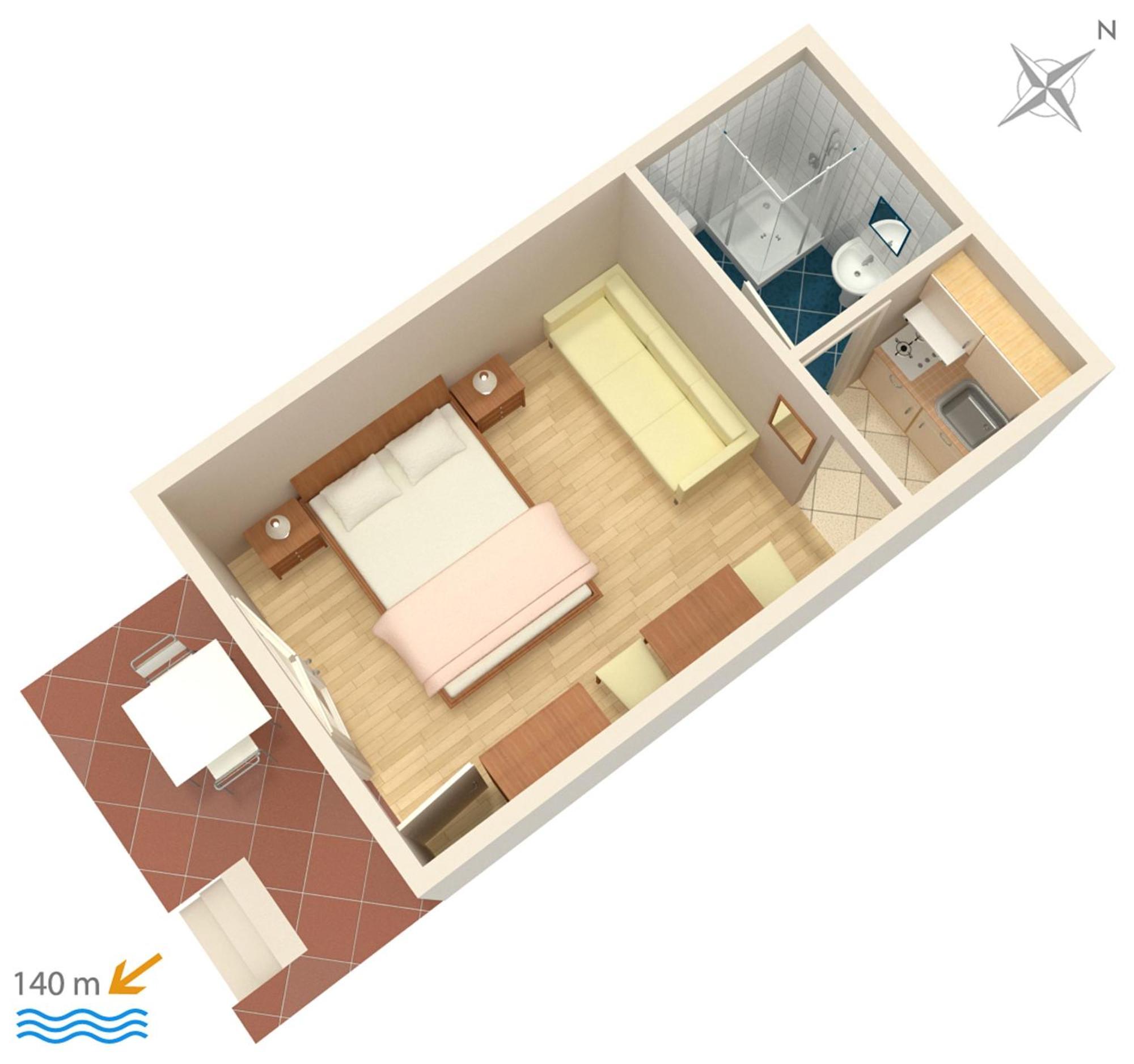 Apartments And Rooms By The Sea Brela, Makarska - 2752 المظهر الخارجي الصورة