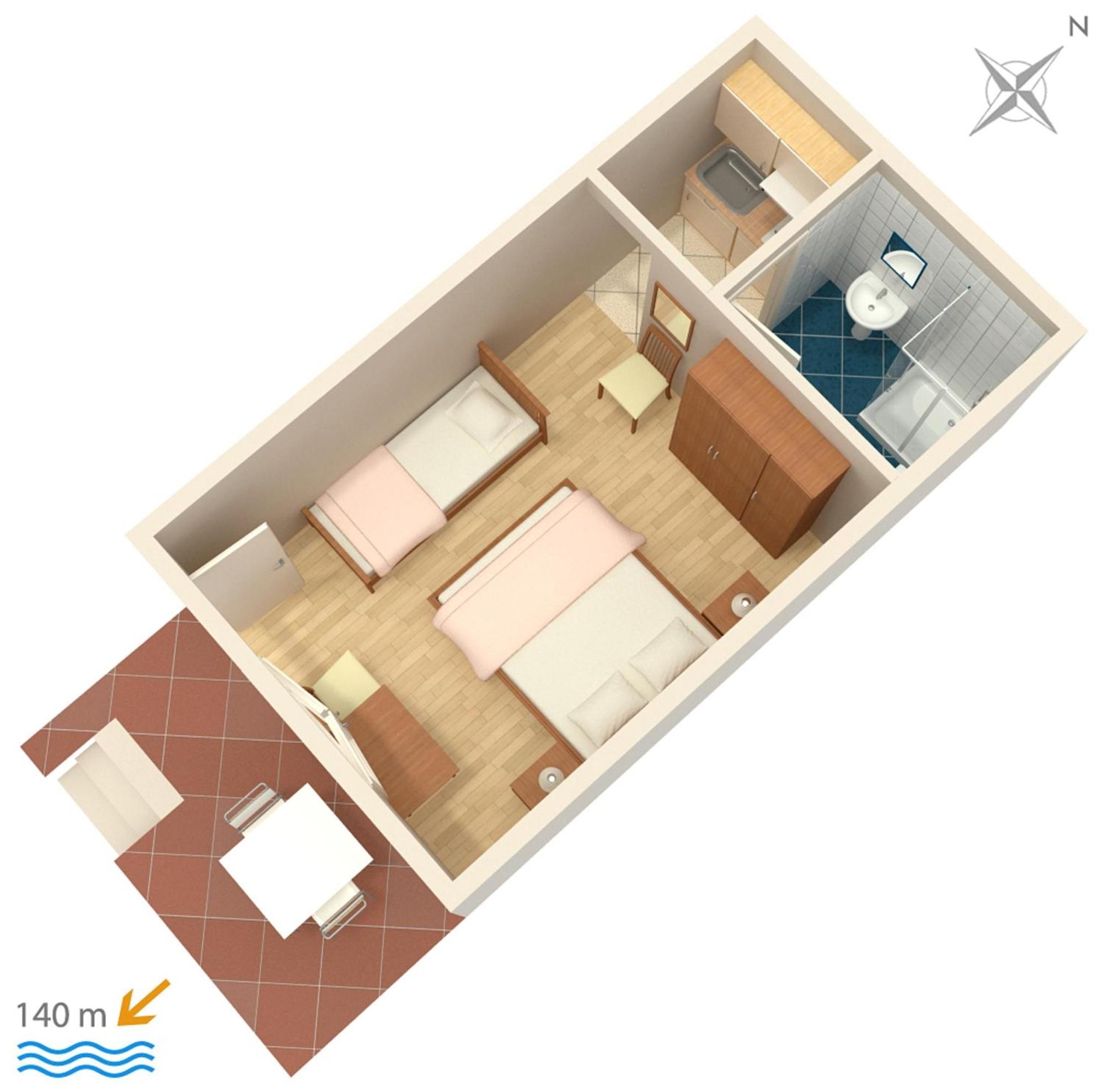 Apartments And Rooms By The Sea Brela, Makarska - 2752 المظهر الخارجي الصورة